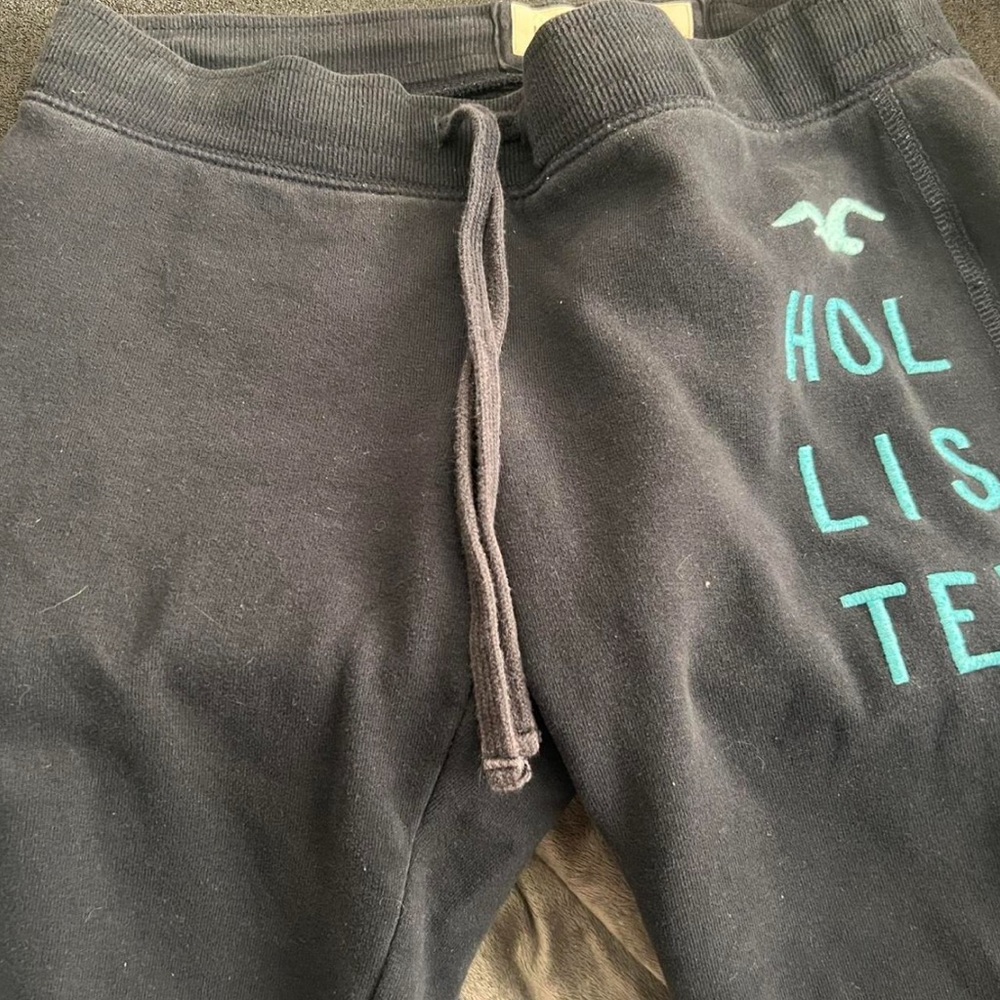 vintage hollister sweatpants pants in navy blue